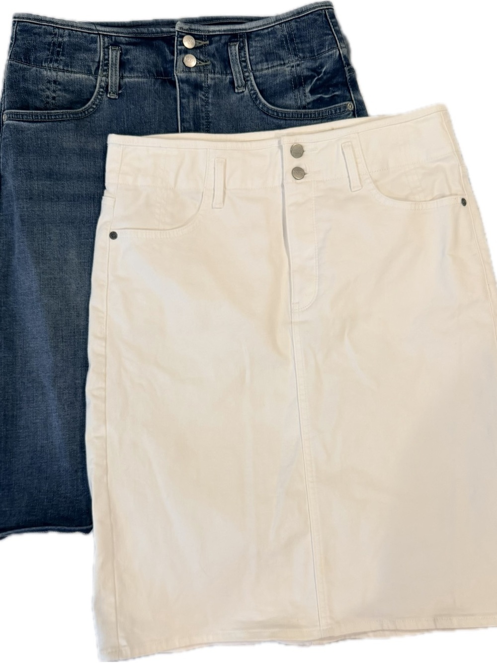 NYDJ- High Waist with Tummy control panel Denim Skirt Set